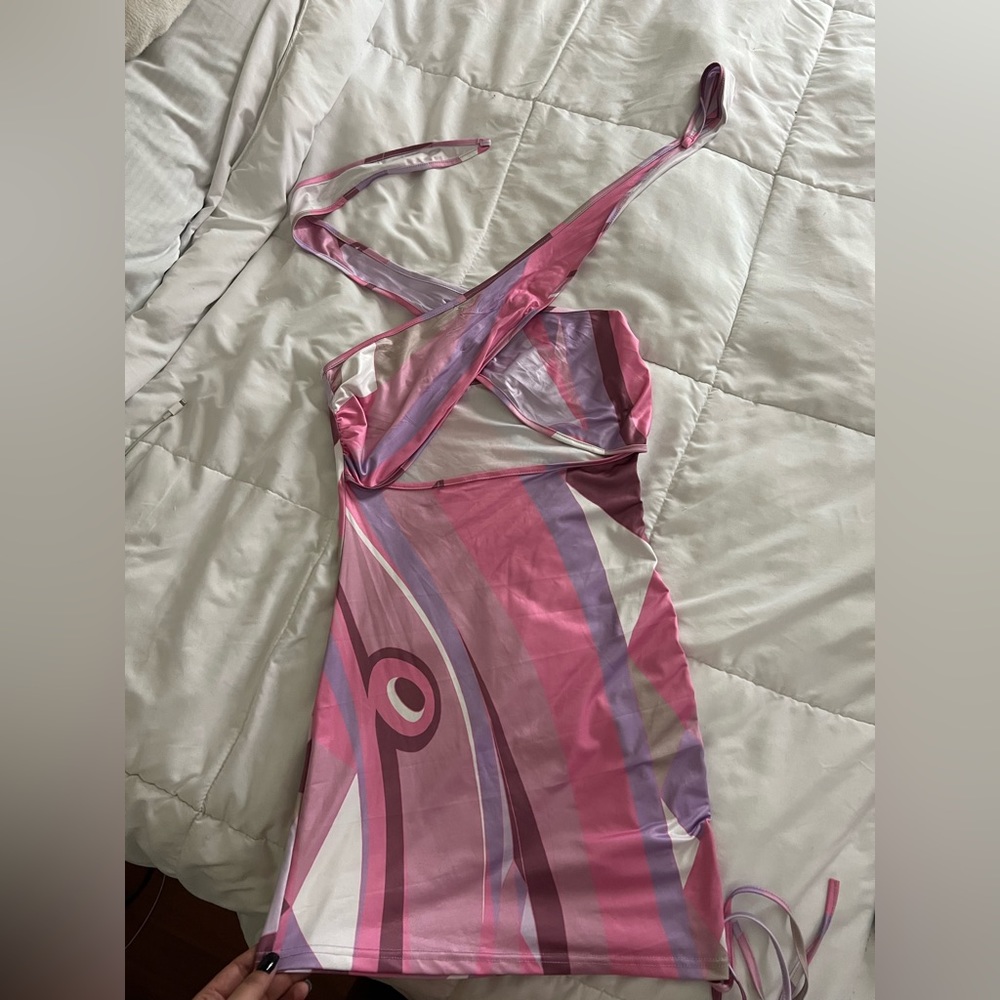 Mini pink dress
